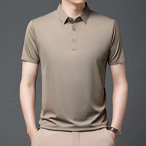 Polo mince pour hommes d'été élastique contre la chaleur estivale