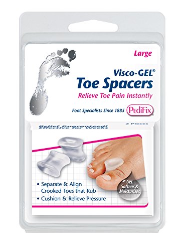 Image of Pedifix Visco-Gel Toe Spacers, Large, 2 Count, Clear