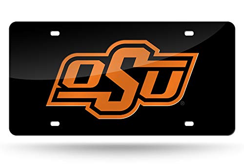 NCAA Oklahoma State Cowboys Laser Inlaid Metal License Plate Tag