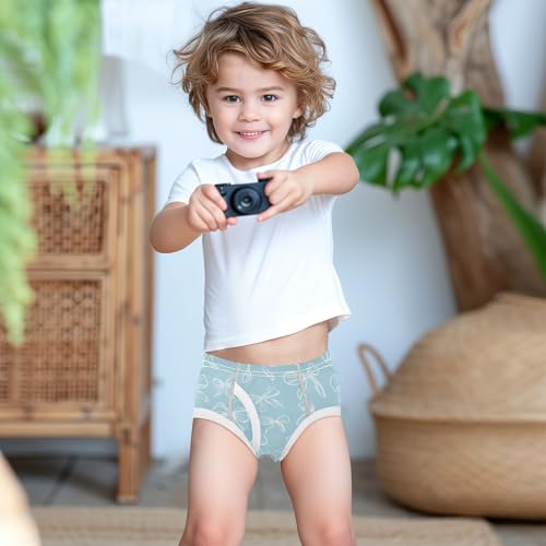 Wusikd White Bows Boys' Underwear Cotton Boys Briefs Soft Toddler Underwear 2T 6