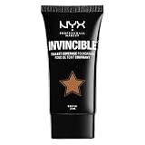 NYX Professional Makeup Invincible Fullest Coverage Foundation, Chestnut, 0.85 Ounce