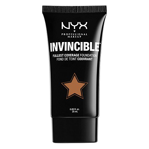 Nyx Professional Makeup Invincible Fullest Coverage Foundation, Chestnut, 0.85 Ounce #TOP4