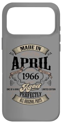 ヴィンテージ還暦伝説 1966年4月 60歳の贈り物 スマホケース iPhone 17 Pro Max 用