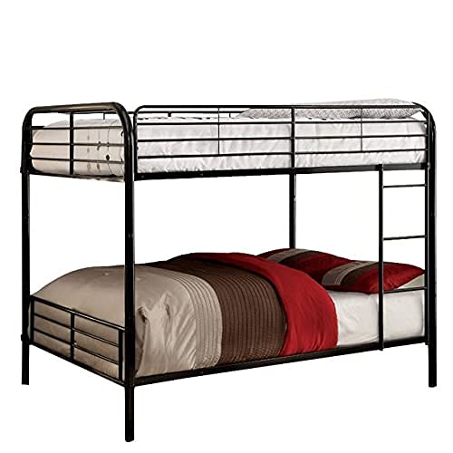 Image of Swing Full Over Full Metal Bunk Bed in Black