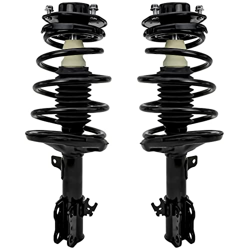 Image of Detroit Axle - Front Struts for 97-01 Toyota Camry 2.2L - [99-03 Solara 2.4L] Complete 2 w /Coil Spring 1998-01 Replacement Ready Shocks Assembly