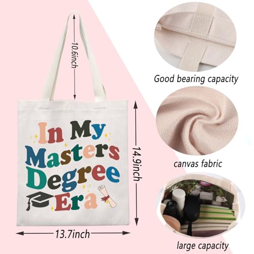 Image of ENSIANTH In My Masters Degree Era Handbag Masters Degree Gift Masters Grad Tote Bag Graduate Student Gift Postgraduate Gift