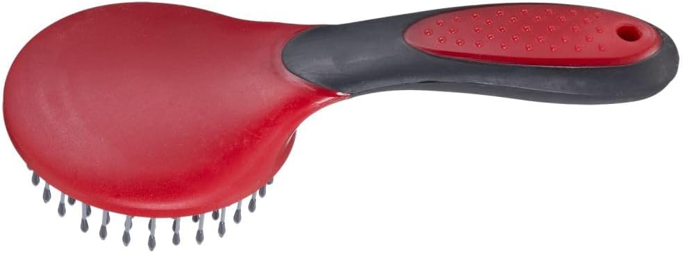 Tough 1 Great Grip Mane and Tail Brush, Red