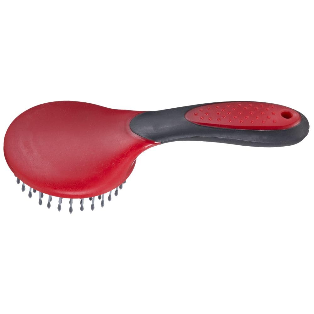Tough 1 Great Grip Mane and Tail Brush, Red