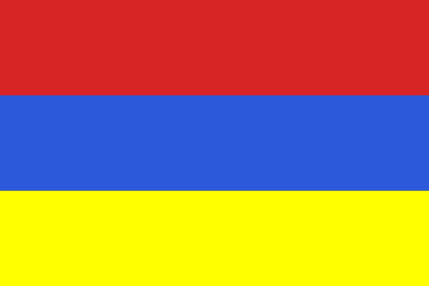 Drapeau Grand-duché de Wurtzbourg grand format horizontal pour mât