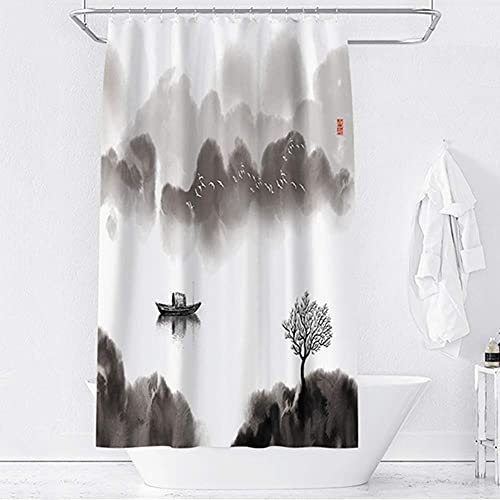 Rideau de douche en 100% polyester pour éviter les fuites