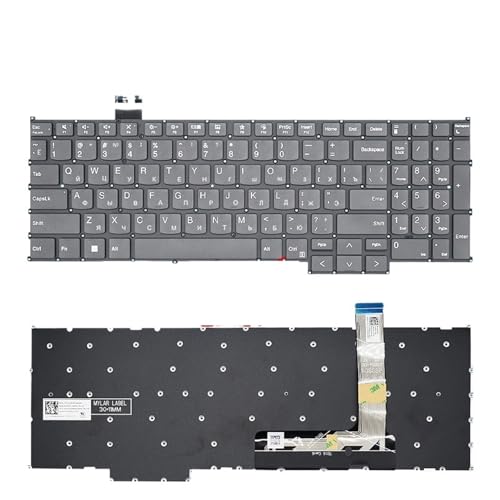 Thinkbook 16P G4 IRH G5 IRX 16 G6 ABP IRL �p �m�[�g�p�\�R���L�[�{�[�h ���[���b�p�� Teclado �o�b�N���C�g�L�[�L���b�v PH5CLXB PH5CL(RU Grey No Backligh)