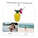 ABOOFAN Plastic Pineapple Cups Straws Drink Mugs Hawaiian Luau Party Decorations Random