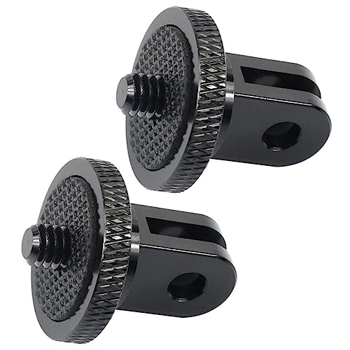 Adaptador de trípode para cámara de acción de 2 piezas para fijar soportes con rosca de 1/4