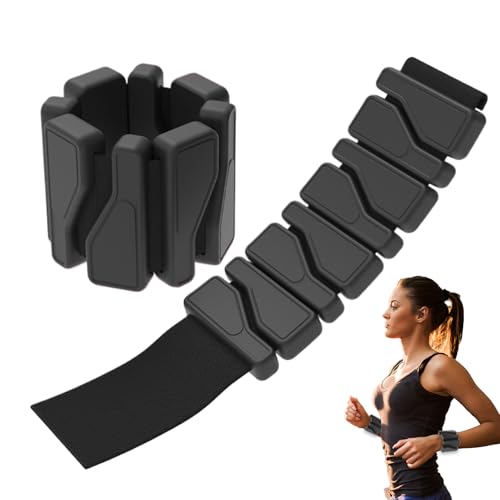Pesos tobilleros, pesos de muñeca - 2 pesas de mano para mujer | Correa ajustable, equipo de Pilates, fitness y muñeca de entrenamiento para caminar, ballet