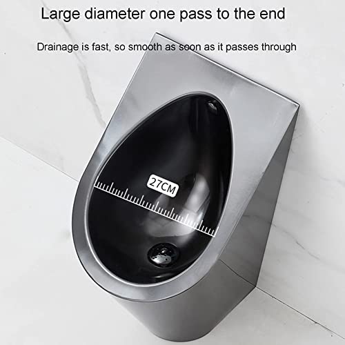 An der Wand montiertes Urinal für Männer, Urinal aus Edelstahl mit intelligentem Sensor, kleine vertikale Toilette für Bars, Einkaufszentren, malerische Orte, öffentliche Toiletten, Schiffe
