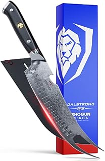 Dalstrong Pitmaster BBQ & Meat Knife - 8 inch - Shogun Series ELITE - Forked Tip & Bottle Opener - Japanese AUS-10V Super Steel Kitchen Knife - G10 Handle - Razor Sharp - w/Sheath