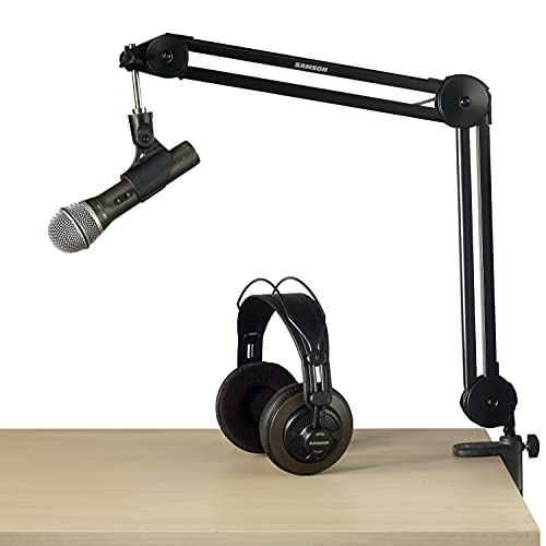 Samson Podcasting Kit With Q2U Usb/Xlr Dynamic Microphone, Sr850 Studio Headphones And Mba28 Desktop Boom Arm Stand #TOP16