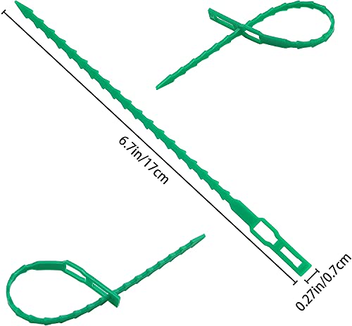 Namvo 50Pcs Adjustable Plant Ties, 17cm Garden Plastic Cable Twist Ties Plant Support Plant and Shrub Ties - Image 2