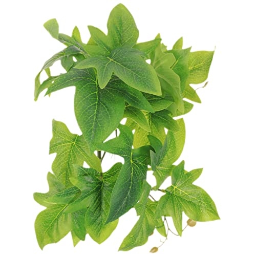 HOMOBABE Plantes Suspendues Artificielles pour Terrarium Reptile 22X27X13Cm DéCor LéZards avec Ventouses Facile À Nettoyer Et RéSistant pour Habitat...