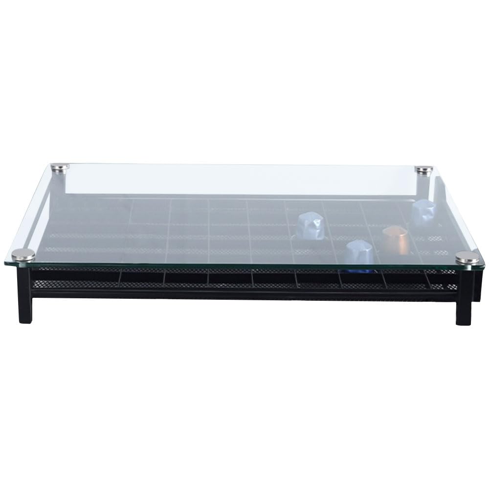 Soporte para Cápsulas de Café, Dispensador Capsulas Vertuo,Organizador Capsulas Vertuo,Cajón para almacenar cápsulas de Vertuoline (60 (vidrio))