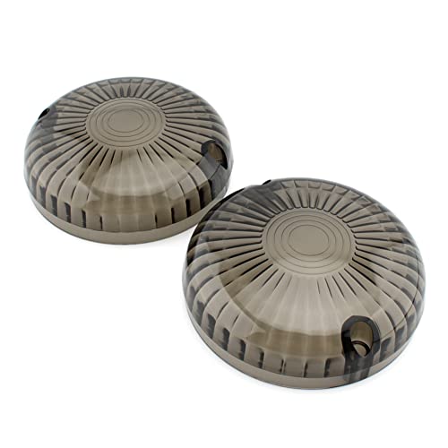 Zhisheng Turn Signal Light Lens Cover Smoke Indicator Covers Replacement Bezels 2 Pcs for Yamaha V Star 650 1100 Royal Star Vmax Maxim Virago 250 535 700 750 1000 1100 All Years