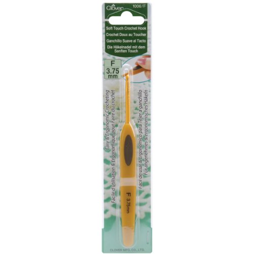 Crochet Clover Soft Touch taille F ergonomique pour fil et laine