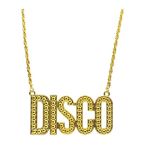 CHEERYMAGIC Retro Disco Gold Chain Necklace Cover