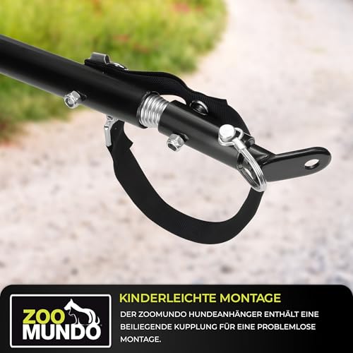 zoomundo Fahrradanhänger Hundeanhänger für Hunde-Transport Buddy