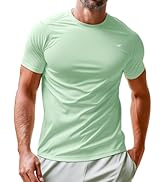 RGJU Mens Performance T-Shirts Short Sleeve Athletic Fit Tee Shirt Moisture Wicking Quick Dry Gym...