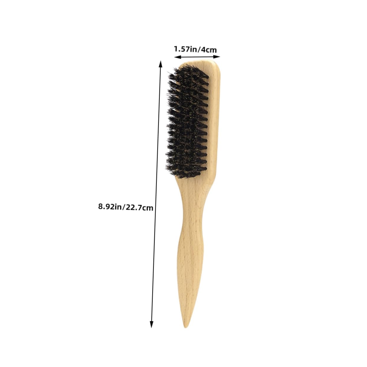 FOYTOKI Beard Styling Brush Set 2pcs Boar Bristle Classic Men's Grooming Tool Facial Hair Beard Cleaning Styling Comb