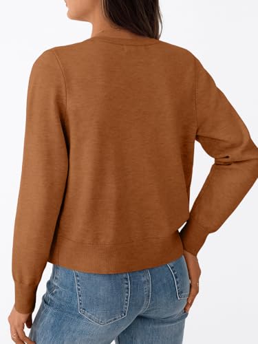 Image of Trendy Queen Lightweight Cardigan Sweaters for Women 2026 | Soft Knit Button-Down, Classic Fit Open-Front Layering Piece for Fall, Winter & Office Wear