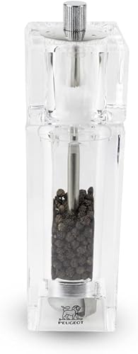 Peugeot Pontarlier - Molinillo de pimienta y salero acrílico combinado, 5.9 in