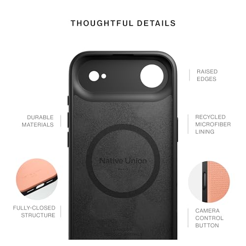 Image of Native Union Active Case - MagSafe Compatible with Built-in Magnets - Rugged Design - Recycled Materials - Ultra-Durable Drop Protection up to 10ft / 3m for iPhone Air (Apricot)