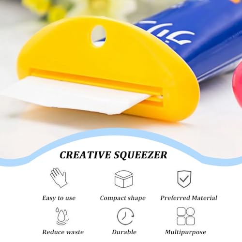 MOLZINY 10 Stück Tubenquetscher Zahnpastatube Quetschspender Tubenausdrücker Tubenpresse Zahnpasta Ausdrücker für Zahnpasta Schuhcreme Haarfärbemittel Handcreme