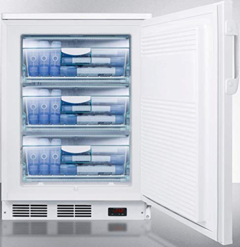 Summit VT65 Upright Freezer, White on Fridge.com