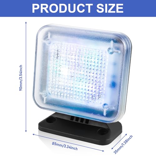 Vaileal TV Simulator: LED TV-Simulator, Bildschirm-Simulator, Fernseh-Atrappe/Fake-Fernseher, mit 12 LED’s und 3 wählbaren Programmen, Einstellbare Laufzeit EIN/4h/7h, Einbruchsschutz Hohe Sicherheit