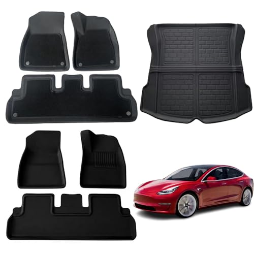 SANRON.TEC Tesla Model 3 p tA}bg QbW}bg Zbg h h ϖՐ tJo[ ݌v tBbg eX f3 Ή gN}bg ԓی Model3 fX[ J[}bg ϖ ~ 