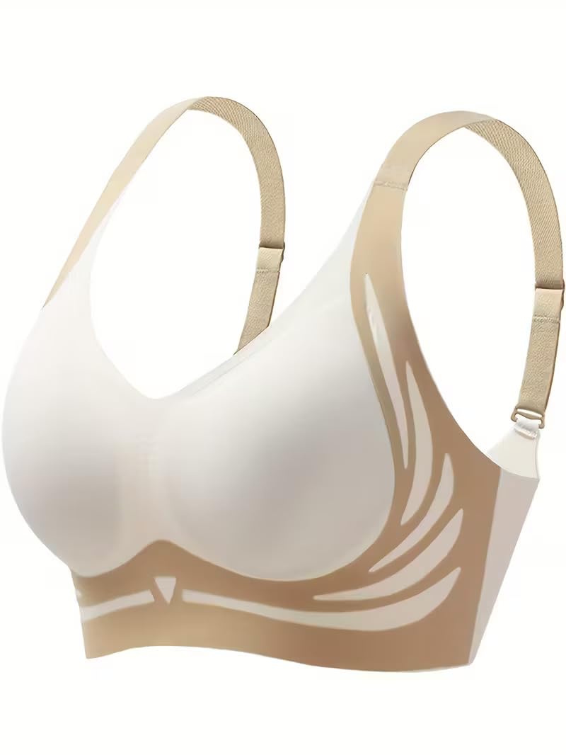 shaperx Women’s Comfortable Wireless Push-Up Bra with Non-Removable Molded Padding (in, Alpha, 2XL, 2XL, C, 36, Regular, 1, Beige)-picture-33
