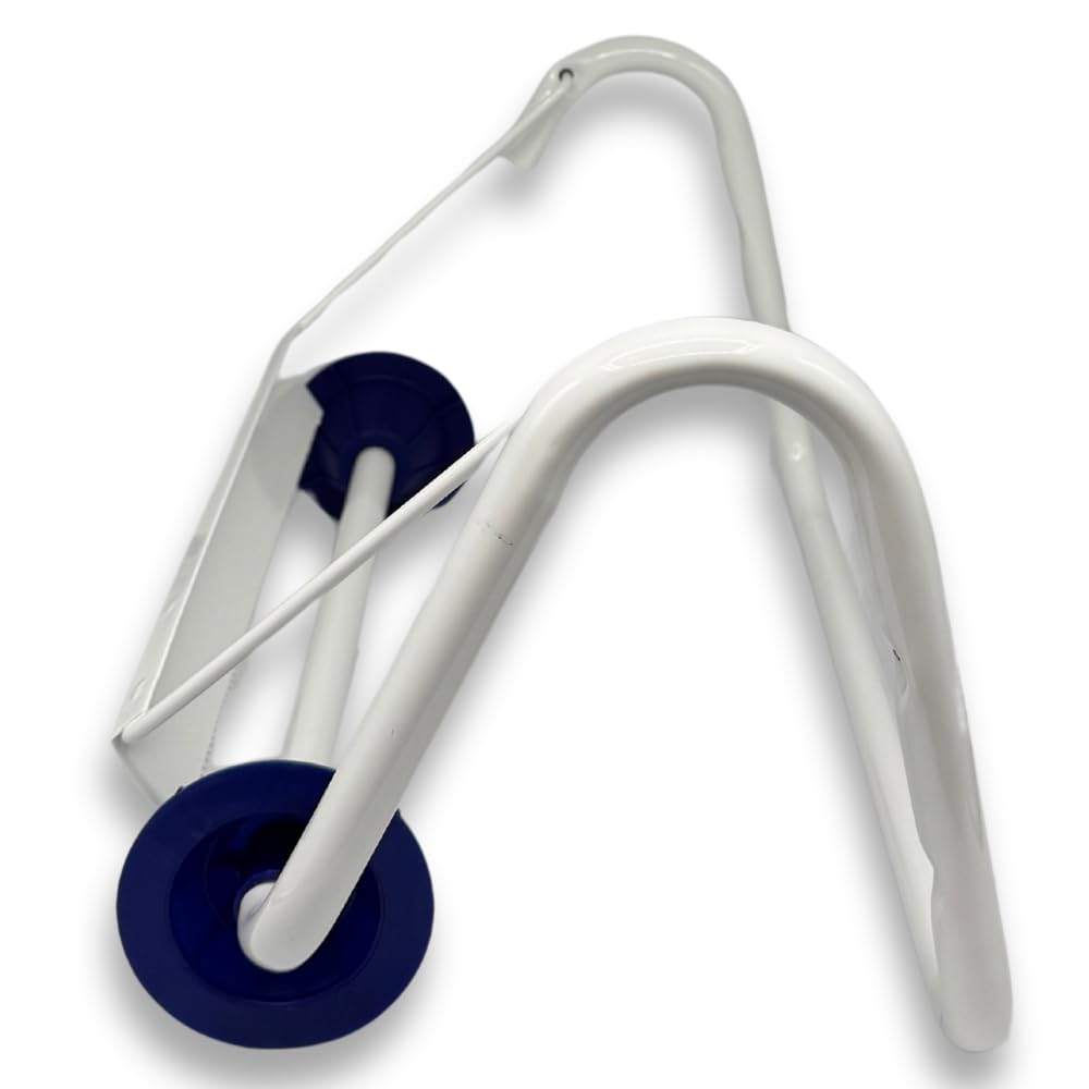 acquaverde | Portarotolo a Parete, cm 40x20x23h, Bianco, Dispenser per Rotolo di Carta Asciugatutto, Ideale per Cucina, Officina, Palestra, Bagno - Kit di Montaggio Incluso