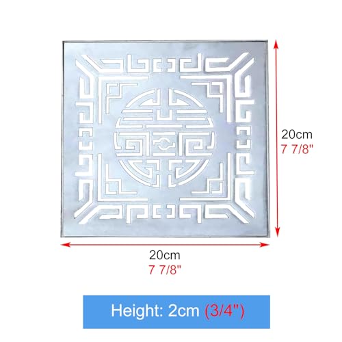 Grille d'évacuation robuste en métal durable pour aménagement extérieur