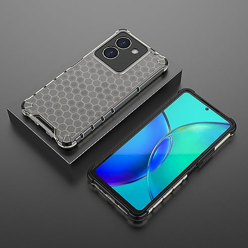 Image of Glasgow Back Case Cover Designed for [ Vivo Y36 / Y36 4G ] (Stylish Look | Shock Proof) - Black