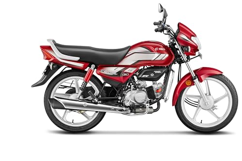 Image of Hero MotoCorp HF Deluxe Drum Self Start Candy Blazing Red Booking for Ex-Showroom Price
