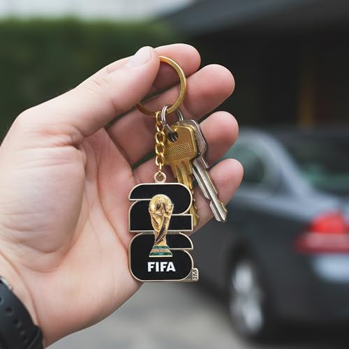 Image of 2026 FIFA World Cup Keychain - Officially Licensed, Collectible Gift for Fans, Durable Metal Ring for Keys, Backpacks