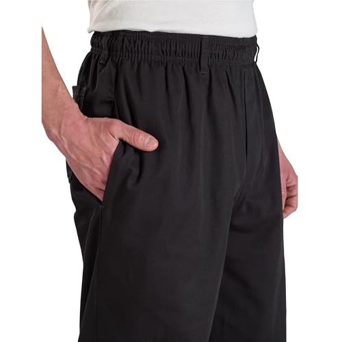 Image of Mercer Culinary M60050BKL Millennia Men's Cook Pants, Large, Black
