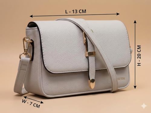 Image of WildHorn Women's Vegan Leather Sling Bag | Premium Crossbody Shoulder Bag with Magnetic Closure | Elegant Handbag