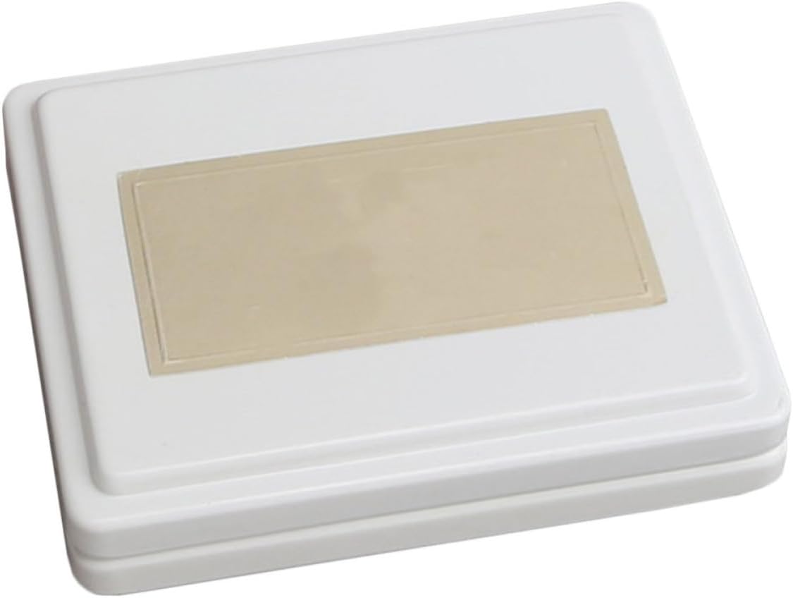White Ceramic Manicure Display Plate for Nail Art Mixing and Photography