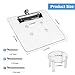 Golf Cart Steering Wheel Scorecard Holder with Pencil Holder for Club Car/EZGO TXT& RXV/Yamaha G29/Icon I40/Star Car/Excar and Other Most Golf Carts Clear 5mm Thick Acrylic - Elevated Disc Style