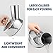 Stainless Steel Urinals for Men, Portable Handheld Urinal, Sturdy and Rustproof Large Capacity Urinal Pots for The Elderly, Sick, Long Distance Drivers and Outdoor Camping Use