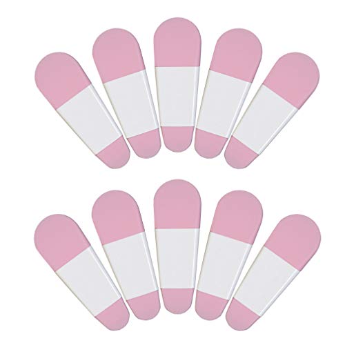 LORMAY 10 Pcs Silicone Face Mask Brushes, Portable Applicators for Facials, Mud, Clay Mask, DIY, Modeling Mask, Body Lotion, and BB CC Cream (Pink)