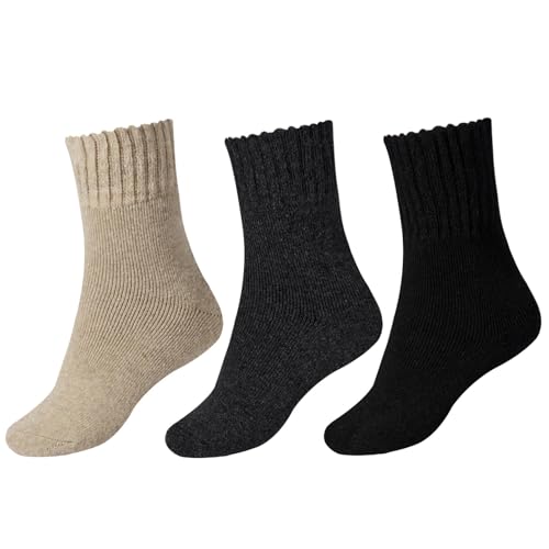 Boot Socks for Women Winter Warm Wool Socks Cozy Crew Socks Christmas Gift